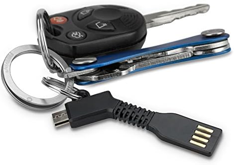 Зарядно устройство за ключодържател BoxWave Micro USB - Универсално Зарядно за ключодържател Micro USB - Черен jet black, Кабел