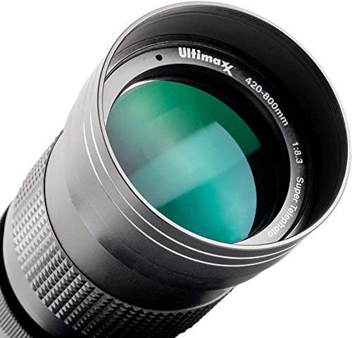Телеобектив Ultimaxx 420-800 мм f/8,3-16 Super HD с увеличение ефект за беззеркальных фотоапарати Nikon Z5, Z6, Z6II, Z7, Z7II,