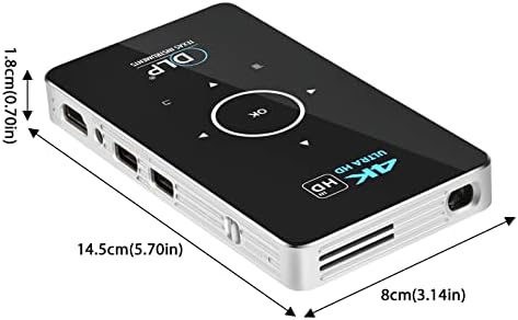 Гривна с цветя модел за момичета UHD Mini Поддръжка на Smart 1080P за Домашно TF 4K Преносима USB карта HDMI Проектор е Проектор