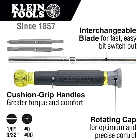 Ножици за електротехници Klein Tools 2100-5 за рязане при тежки условия, устойчиви на корозия, 5-1/4 инча и 32581 Набор от електронни