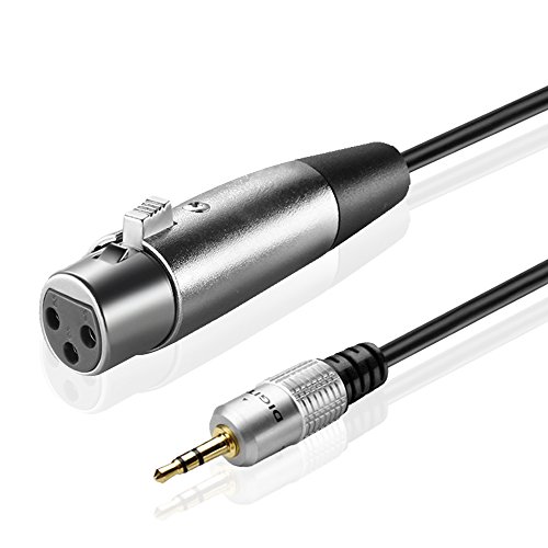 Адаптер за микрофон TNP Premium TRS-XLR Микрофон TRS кабел Male-XLR Female до 3,5 мм, 1/8 инча - 3.5 мм, Микрофон на кабел от мъжа