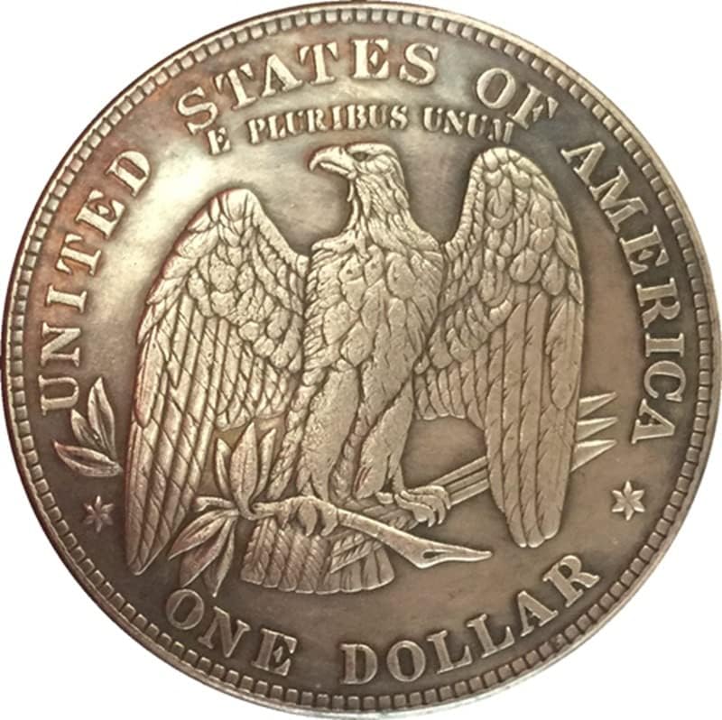 1879 Американски Възпоменателни Монети Монета С Медна Сребърно Покритие Старинен Сребърен Долар Чуждестранни Възпоменателни Монети, Монети, Занаяти