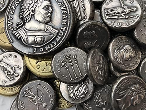 Римски Монети Месинг Със Сребърно Покритие Старинни Занаяти Чуждестранни Възпоменателни Монети Неправилен Размер Тип 16