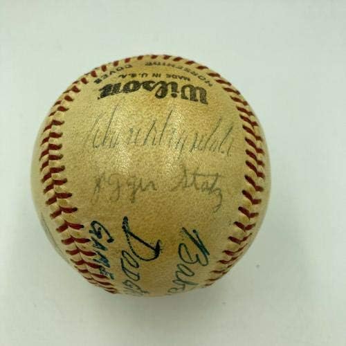 1976 Ден Ветерани Лос Анджелис Доджърс, Подписано Бейзболен Бейб Херман JSA COA - Бейзболни топки с автографи