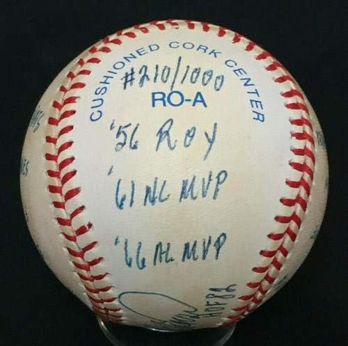 Франк Робинсън Подписа INS 16 Статус Бейзболен автограф, Рядък HMG Holo COA LE /1000 Бейзболни топки с автографи