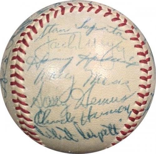 1957 Отбор Филаделфия Филис Подписа бейзболни топки NL Giles Baseball 30 Autos Ашбърн COA - Бейзболни топки с автографи