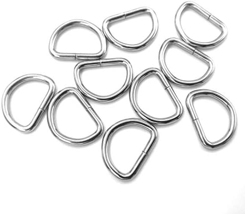 YIXI-SBest 40 бр. Сверхпрочное метал D-образен пръстен, Несварные D-пръстени, Разнообразни Многофункционално Полукруглое D-образен