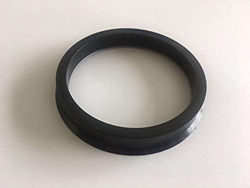 NB-AERO 4 бр. Черни полиуглеродные пръстени от 67,1 мм (колелце) до 63,4 мм (Ступица) | Централно пръстен Hubcentric от 63,4 мм