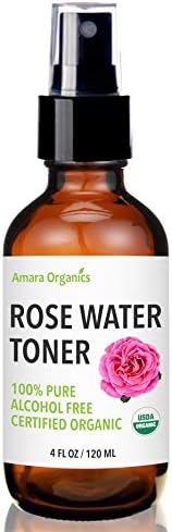 Спрей с розова вода за лице Тоник за лице и Мъгла за коса - Сертифицирани от USDA Органично - Чист и не съдържа алкохол - 4