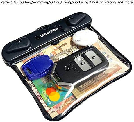DRLOKPAK Потопяема Водоустойчив чантата си 2 опаковки Плаващ Кола ключодържател Калъф за сърфиране Малка Суха чанта за Джоб с Водоустойчив калъф държач за ключове GPS В?