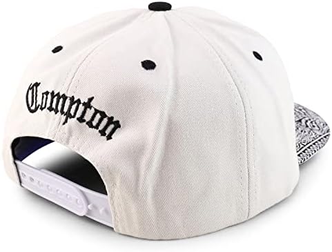 Магазин за модни дрехи Oversize XXL Староанглийская бейзболна шапка Compton с бродерия Flatbill възстановяване на предишното положение