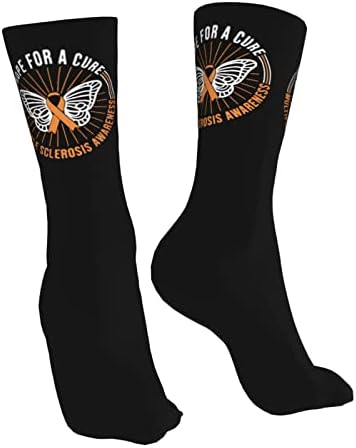 Чорапи BBQT За Осъзнаване на Множествена Склероза, Ежедневни Спортни Модни Чорапи, Чорапи Унисекс За Мъже И Жени