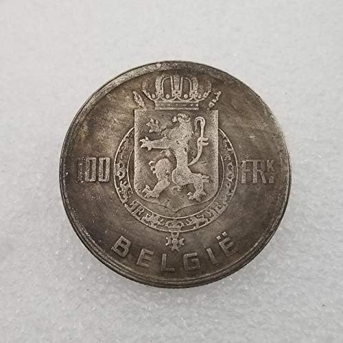 Професия Белгия 1950, Месинг, Сребро, 100 czk, Стари Монети, Спомен Колекция CoinCoin, Възпоменателна Монета