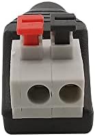 Жак VIEUE Power Socket 2,1x5,5mm Жак за постоянен ток 5.5 mm x 2,1 мм DC Power Женски Мъжки Жак Адаптер за 3528 smd 5050 Едноцветни светодиодни ленти на Камери за Видеонаблюдение (Цвят: 1 двойка