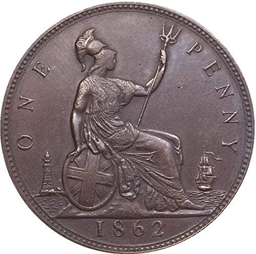 Великобритания 1862 г. Копие на монети по 1 Стотинка 31 мм, Подаръци за колекционери