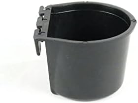 The РОП Shop | (Опаковка от 20 броя) Черна Клетъчна чаша с обем 0,5 литър / 8 течни унции за закачане на вода и храна за домашни