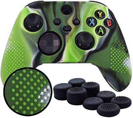 Дръжки за контролера на Xbox серия X, Противоскользящий Силиконов калъф Pandaren с шипове за дръжка от кожа на контролера на Xbox