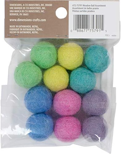 Dimensions Crafts Разнообразни Мини-вълнени топки за игольного сплъстяване, 30 бр.
