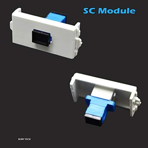 Стенни панела с модулите SC Simplex + LC + 3RCA, Оптични оптични Трапецеидальными конектори, жак за стенен монтаж, Капачка на предния