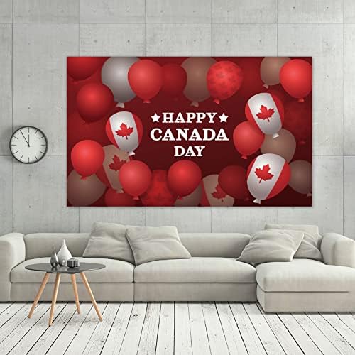 Фотофон на Канада Ден за Снимки Банер с Деня на Канада и Канадския Декор, Украса за парти в чест на Деня на Канада и Аксесоари за