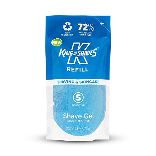 King of Shaves Чувствителен Гел За Бръснене за Еднократна употреба В Опаковката 1 х 200 мл
