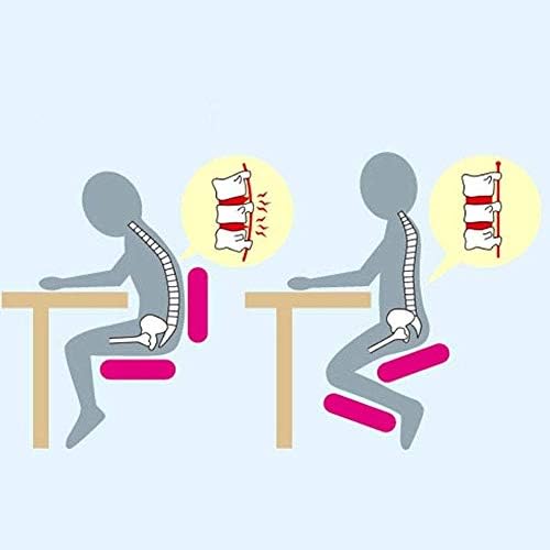 Стол за коленопреклонения SCDBGY Ygqbgy с ортопедичен седалка от болки в гърба, изкуствена кожа, ръчно регулиране, помага за предотвратяване
