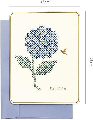 Xiu Crafts Брои Комплект за Бродерия на кръстат бод 4 в 1 Специален Набор от Поздравителни Картички с най-добри пожелания | 9462029