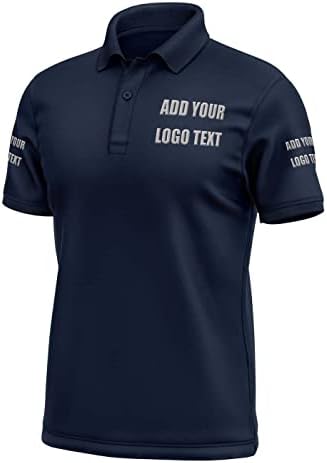 Обичай Ризи за мъже Персонални Поло Риза с Бродирани Принтом Създаване на Собствен Текст, Лого, Лични Тениски
