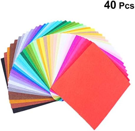 LIANXIAO - 40 бр. лист чувствах плат в Различни цветове, Филцови опаковки, Изделия, Шиене на Квадрати, Нетъкан Мозайка шиене (30x20