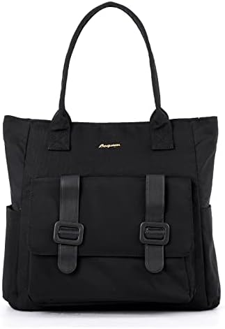 Чанти за памперси, Черна чанта-тоут от здрава и модни платове, Дамски чанти за Обличане, Преносим чанта, подходяща за всички стоки
