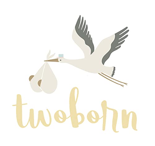 Twoborn - Калъф за свободни Близнаци, Висококачествено Трико от памук, Подходящ За стандартен Правоъгълен пеленального подложка,