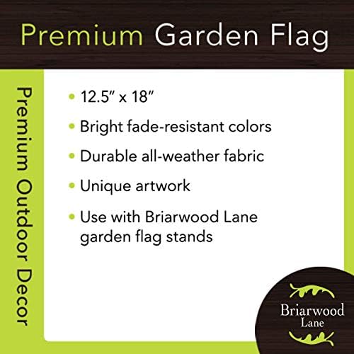 Здравейте, Слънчев Пролетен Градински Флаг от Зебло на 12.5 x 18 Брайарвуд Лейн