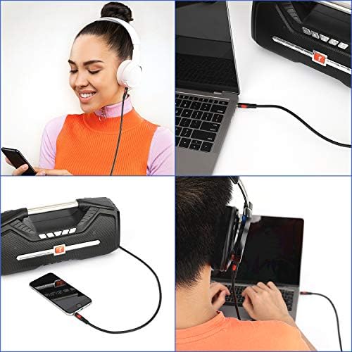LDKCOK 3,5 мм Аудио-помощен кабел 6 метра, AUX кабел за слушалки Beats, плейъри, айфонов, iPad, домашни / автомобилни стерео и много
