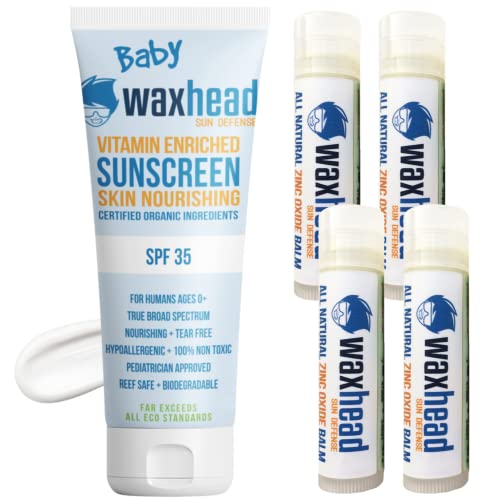 Детски слънцезащитен крем Waxhead + Балсам за устни (комплект)