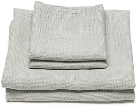 Комплект кърпи за баня и ръце LinenMe с вафла морска пяна