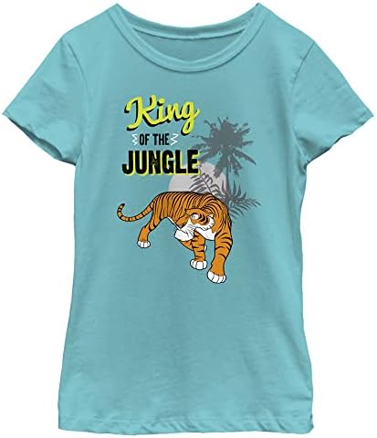Дисни Джунглата Книга Shere Khan King - Тениска с къс ръкав за момичета Dsjb01cylc
