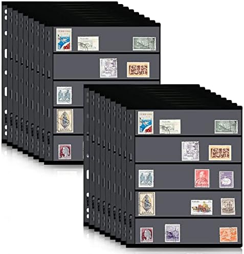 20 Листа Страници с печати, Втулки за страниците на албума за събиране на марки, за да проверите за събиране на пощенски марки за
