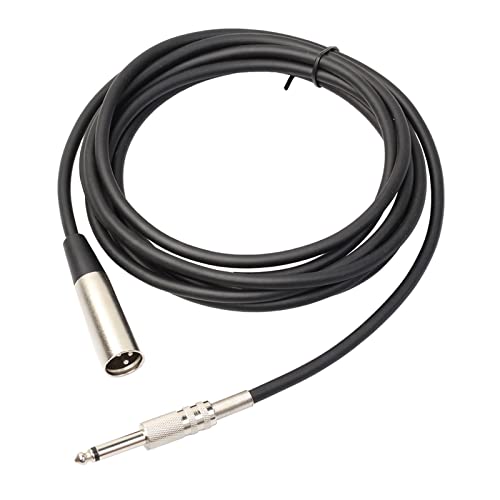 3Pin XLR Съединители за 1/4 6,35 мм Жак Микрофон аудио кабел Фолио + 1,8 м Сплетен от 3 m, 5 m и 10 m (Размер: 1,8 м)