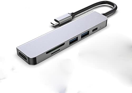 n/a USB HUB C Адаптер 6 в 1 C USB към USB 3.0, HDMI-Съвместимо зарядно устройство USB-C Тип C 3.0 Газа
