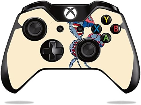 Кожата MightySkins, съвместим с контролера на Microsoft Xbox One или One S - DNA Jellyfish | Защитен, здрав и уникален винил калъф