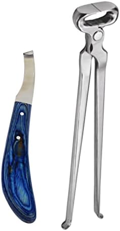 Инструменти Equinez Стригане на копита 15 и ножове за копитата на ковача от неръждаема стомана с острия нож на дясната ръка със