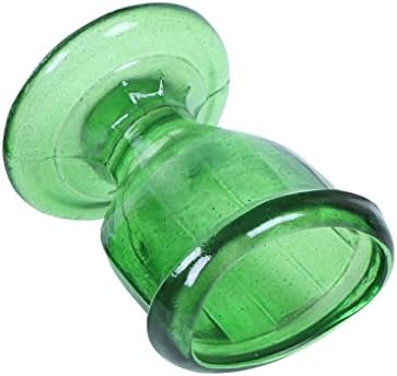 Стъклена чаша за измиване на очите WHOLELIFEOBJECTS с инженерни дизайн, подходящ за ефикасно почистване на очите - панели под формата на очите, плътно близост (зелен)