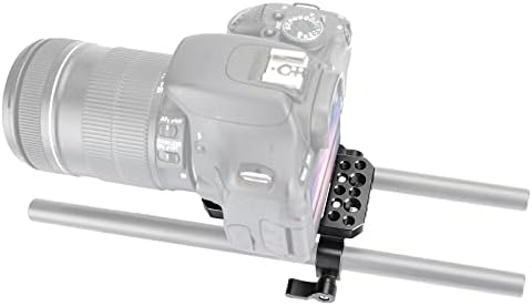 Универсална поддържаща плоча на камерата SZRIG Интегрирана с 15-мм двоен основна скоба за раменна опора за Статив