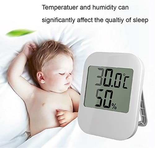 LLLY Стаен Термометър Цифров Термометър, Влагомер Електронен Влага в Помещението Уред за измерване на Температурата за Домашния