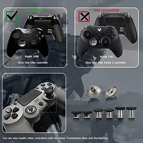 Комплект аксесоари AQIDAP Elite контролера на Xbox One Elite (6 различни метални аналогови стика - 4 подрулевые бутон - 2 D-Пэда