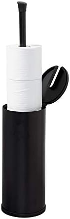 3-Roll Матиран черен държач за тоалетна хартия Zenna Smart Home Accessories NeverRust със защита от корозия и лесен достъп (ETP1ALBKL)