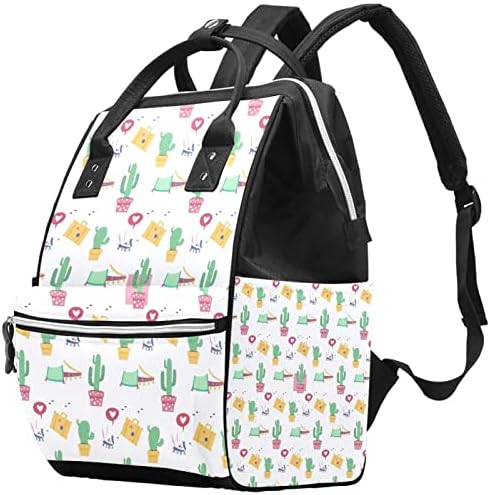 Мультяшные Алпака, Растението Cactus jpg Чанта за Памперси Раница с Торби за Преобличане за Малки Момичета, Момчета, Чанта за Майките, за Момичета