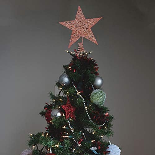 KESYOO Коледен Декор Коледно Дърво Topper на Коледната Звезда На Върха на Дървото Празнична Звезда Елха Topper Коледен Празник Коледа