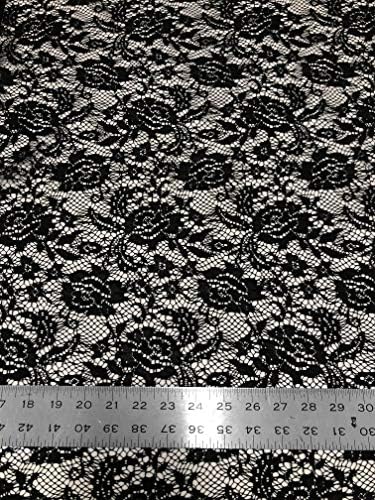 Черен прозрачен фигура в цветенце на полиэстеровой нерастягивающейся тъкан двор