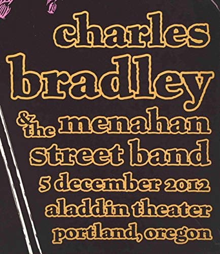 Плакат на Чарлз Брадли Портланд 2012 S/N 120, Ситопечат с Автограф Гари Хюстън